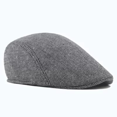 Flat cap - vintage grijs