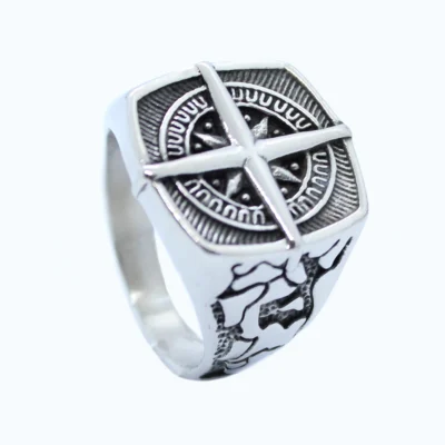 Mannen ring - vikings kompas