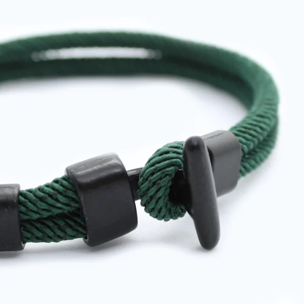 Heren armband touw - knoopkracht - groen