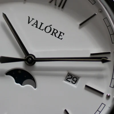 Valóre Notte – bianco - klassiek herenhorloge met zwitsers uurwerk