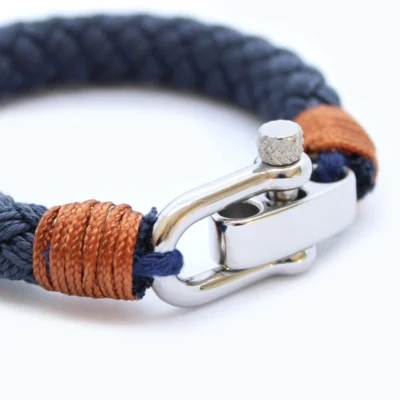 Heren armband touw - noordkaap - navy